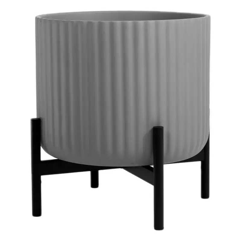 Elementa Pot, Medium, Grey 5 Elementa Pot, Medium, Grey - Image 3