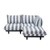 Fatboy Paletti Set Sofa, 3 Modules, Right, Stripe Ocean Blue -Fredericia Sales FATBOY paletti set medium right stripe ocean blue FO105360 kb