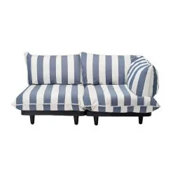 Fatboy Paletti Sofa, 2 Modules, Right, Stripe Ocean Blue