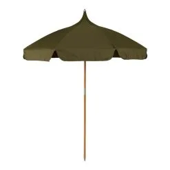 Ferm LIVING Lull Umbrella, Beech – Olive Green