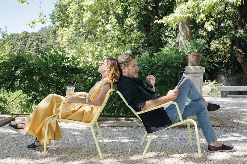 Fermob Luxembourg Low Armchair, Liquorice 4 Fermob Luxembourg Low Armchair, Liquorice - Image 2