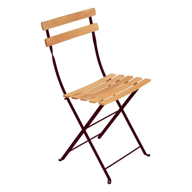 Fermob Bistro Naturel Chair, Black Cherry 3 Fermob Bistro Naturel Chair, Black Cherry