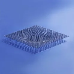 Fundamental Berlin Gravity Tray, 36 X 36 Cm, Stainless Steel -Fredericia Sales GRV CP Blue diago