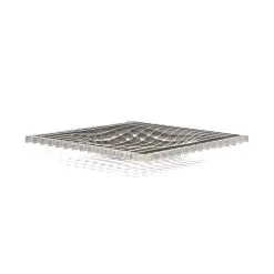 Fundamental Berlin Gravity Tray, 20 X 20 Cm, Stainless Steel -Fredericia Sales GRV TRY LONG