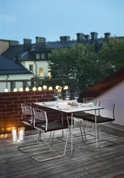 Grythyttan Stålmöbler High Tech Chair, Galvanized Steel -Fredericia Sales Grythyttan High tech serien laminat vit 1 scaled 1