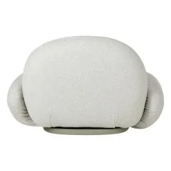 GUBI Pacha Outdoor Lounge Chair With Armrest, Swivel Base, Libera 003 -Fredericia Sales Gubi 10106219 BCK Pacha Lounge Chair Armrest FullyUpholstered Outdoor Dedar Outdoor Libera 003