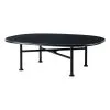 GUBI Carmel Coffee Table, 87,5 X 70 Cm, Black - Midnight Black -Fredericia Sales Gubi 2023 F3Q Carmel Large 875x70 Midnight Black