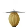 GUBI Satellite Outdoor Pendant, 27 Cm, Black - Mustard Gold -Fredericia Sales Gubi 2023 FRT Satelite Pendant 7 Mustard Gold Semi Matt
