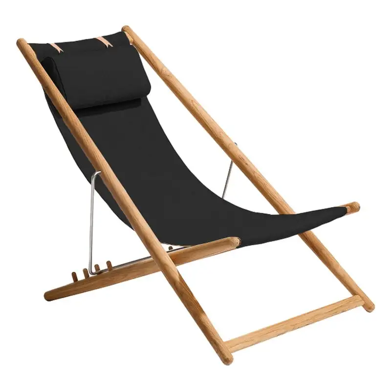 Skargaarden H55 Easy Chair, Teak - Black Agora 3 Skargaarden H55 Easy Chair, Teak - Black Agora