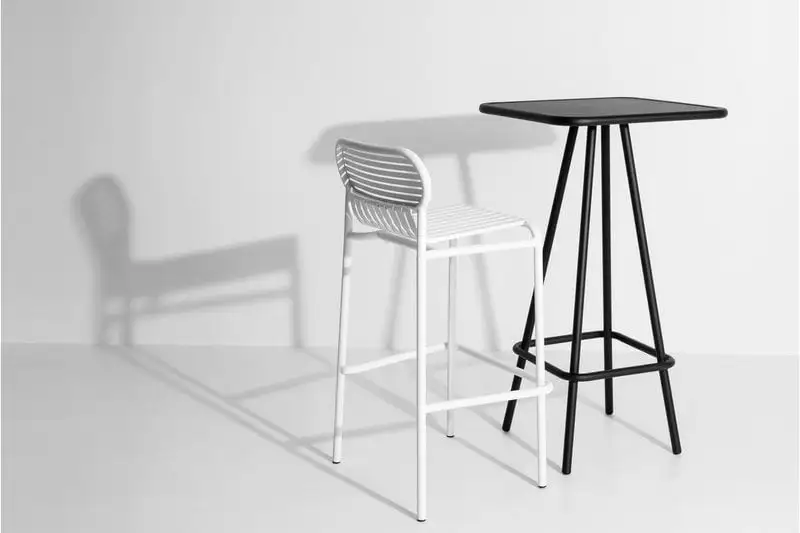 Petite Friture Week-end High Stool, White 4 Petite Friture Week-end High Stool, White - Image 2