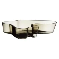 Iittala Aalto Bowl, 262 X 50 Mm, Smoke Grey
