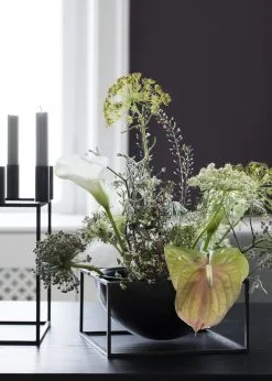 By Lassen Kubus Centrepiece Bowl, Large, Black -Fredericia Sales IMGL6980