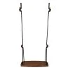Lillagunga Lillagunga Grand Outdoor Swing, Walnut - Black -Fredericia Sales LGGR W01N Lillagunga Grand Walnut Black Front 4000x4000 EE