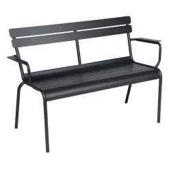 Fermob Luxembourg 2-seater Bench, Anthracite