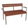 Fermob Luxembourg 2-seater Bench, Red Ochre -Fredericia Sales LUXEMBOURG BANC DE JARDIN 2 PLACES OCRE ROUGE SKU 411620