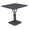 Fermob Luxembourg Table, 80 X 80 Cm, With Pedestal, Anthracite -Fredericia Sales LUXEMBOURG GUERIDON 80x80 CARBONE