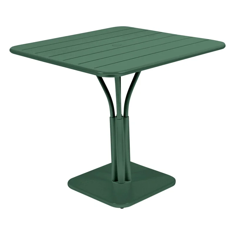 Fermob Luxembourg Table, 80 X 80 Cm, With Pedestal, Cedar Green 3 Fermob Luxembourg Table, 80 X 80 Cm, With Pedestal, Cedar Green