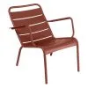 Fermob Luxembourg Low Armchair, Red Ochre -Fredericia Sales LUXEMBOURG Low Armchair Ohcre red ee