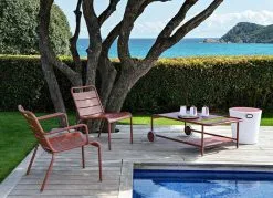 Fermob Luxembourg Low Armchair, Acapulco Blue -Fredericia Sales LUXEMBOURG OCRE RAMATUELLE RESIDENTIAL DESIGNER2021 NICOLAS MATHEUS 2 2