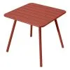 Fermob Luxembourg Table, 80 X 80 Cm, Red Ochre -Fredericia Sales LUXEMBOURG TABLE 80x80 4 legs Ohcre red ee