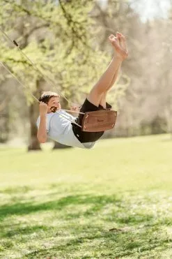 Lillagunga Lillagunga Grand Outdoor Swing, Walnut - Black -Fredericia Sales Lillagunga 38