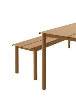 Muuto Linear Steel Bench 170 Cm, Burnt Orange -Fredericia Sales Linear burnt orange detail6 Muuto hi res