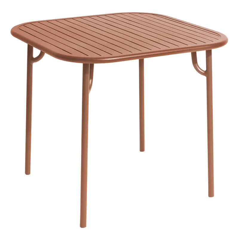 Petite Friture Week-end Table, 85 X 85 Cm, Terracotta 3 Petite Friture Week-end Table, 85 X 85 Cm, Terracotta