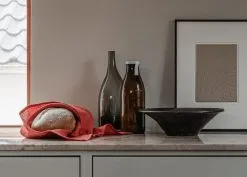 MENU Triptych Ceramic Bowl, 30 Cm, Mocha -Fredericia Sales MENU Papilio Tea Towel Triptych Bowl Strandgade Carafe 1