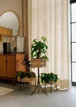 MENU Umanoff Planter, 69 Cm, Black - Rattan -Fredericia Sales MENU Planters10 1