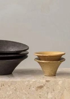 MENU Triptych Ceramic Bowl, 30 Cm, Mocha -Fredericia Sales MENU Triptych Bowl 4