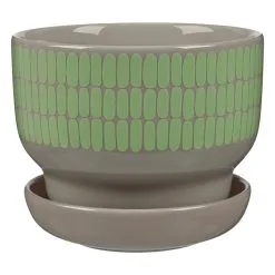 Marimekko Oiva - Alku Flower Pot, 13,5 Cm, Terra - Mint