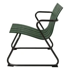 Mater Ocean OC2 Lounge Chair, Green -Fredericia Sales Mater 09334 OceanOC2 LoungeChair Packshot Side