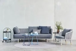 Cane-line Moments Lounge Chair, Grey 12 Cane-line Moments Lounge Chair, Grey -Fredericia Sales Moments 3 seater sofa Y25 grey fabric