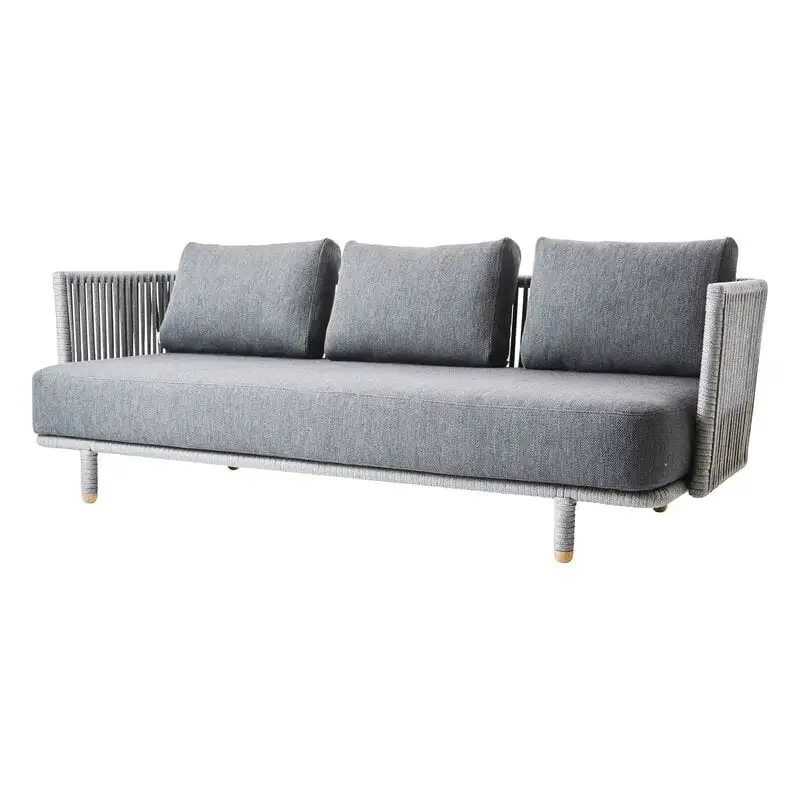Cane-line Moments 3-seater Sofa, Grey 3 Cane-line Moments 3-seater Sofa, Grey