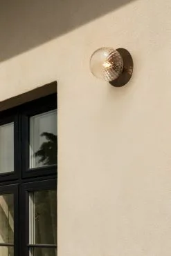 Nuura Liila 1 Outdoor Wall/ceiling Lamp, Dark Bronze - Optic Clear -Fredericia Sales NUURA outdoor3063