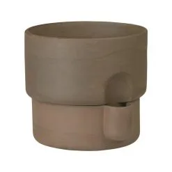Northern Oasis Flowerpot, Small, Dark Brown