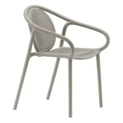 Pedrali Remind 3735r Armchair, Recycled Plastic, Grey