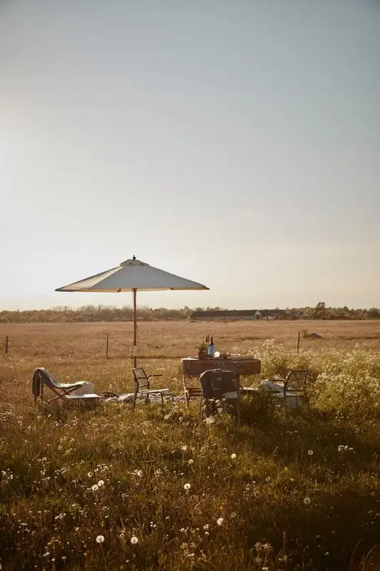 Skagerak Messina Parasol ø 270 Cm, Striped, Blue - White 5 Skagerak Messina Parasol ø 270 Cm, Striped, Blue - White - Image 3
