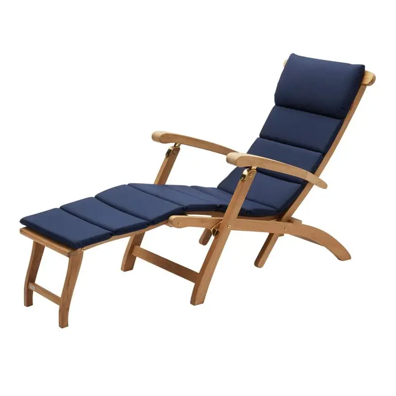 Skagerak Barriere Deck Chair Cushion, Marine 3 Skagerak Barriere Deck Chair Cushion, Marine