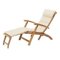 Skagerak Barriere Deck Chair Cushion, Golden Yellow Stripe