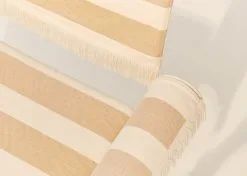 GUBI Tropique Chair With Fringes, Classic White - Leslie Stripe 40 -Fredericia Sales Tropique 6