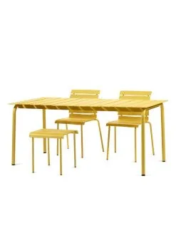Valerie_objects Aligned Side Table / Stool, Yellow -Fredericia Sales V9021325s1