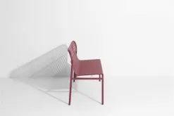 Petite Friture Week-end Bench, Burgundy -Fredericia Sales bench week end 28829