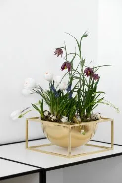 By Lassen Kubus Centrepiece Bowl, Large, Gold-plated -Fredericia Sales byLassen Kubus Bowl centerpiece easter2019 2 300role