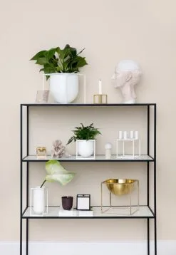 By Lassen Kubus Flowerpot 14, White -Fredericia Sales byLassen Twin Kubus Flowerpots 300