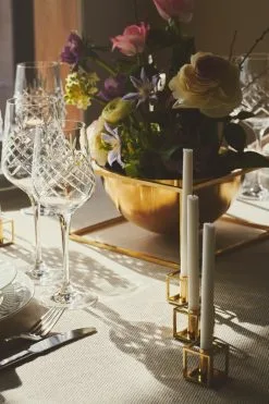 By Lassen Kubus Centrepiece Bowl, Large, Gold-plated -Fredericia Sales bylassen Kubus SS2022 21 copyrole