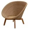 Cane-line Peacock Lounge Chair, Teak - Light Natural -Fredericia Sales caneline21 peacock1 SM