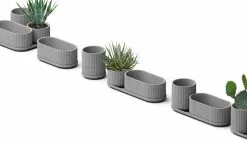 Elementa Pot, Medium, Grey 10 Elementa Pot, Medium, Grey -Fredericia Sales greyKlorofyllgreensetup7 kopi