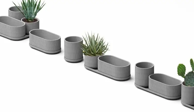 Elementa Pot, Medium, Grey 6 Elementa Pot, Medium, Grey - Image 4