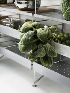 String Furniture String Outdoor Shelf 58 X 30 Cm, High, Galvanized -Fredericia Sales inspiration string system kitchen metal galvanized upclose 2 portrait